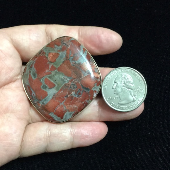 🖤Vtg💕Stone belt buckle - Picture 11 of 14